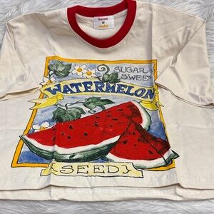 Watermelon Graphic Tee - Red & White
